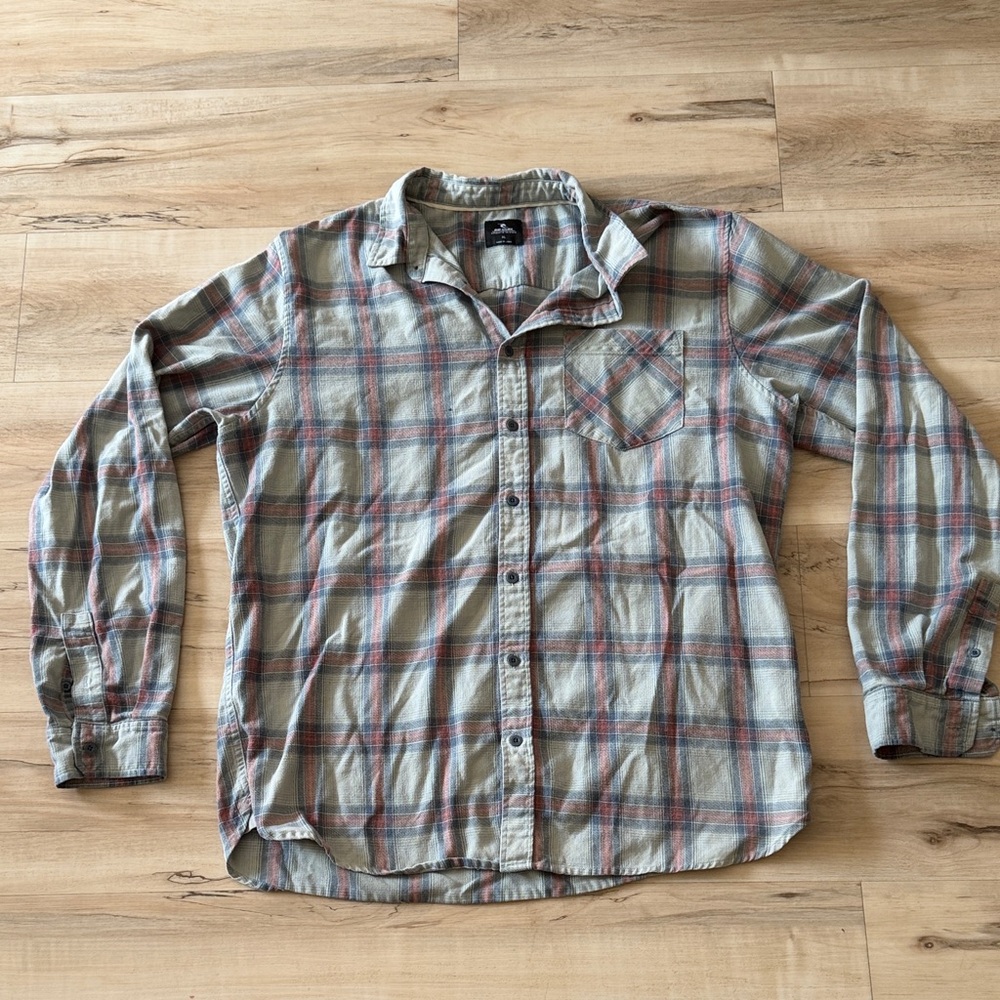 Rip curl Plaid Long-Sleeve Shirt - blue / pink